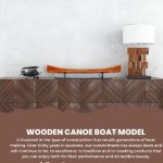 B077 Wooden Canoe Boat Model 